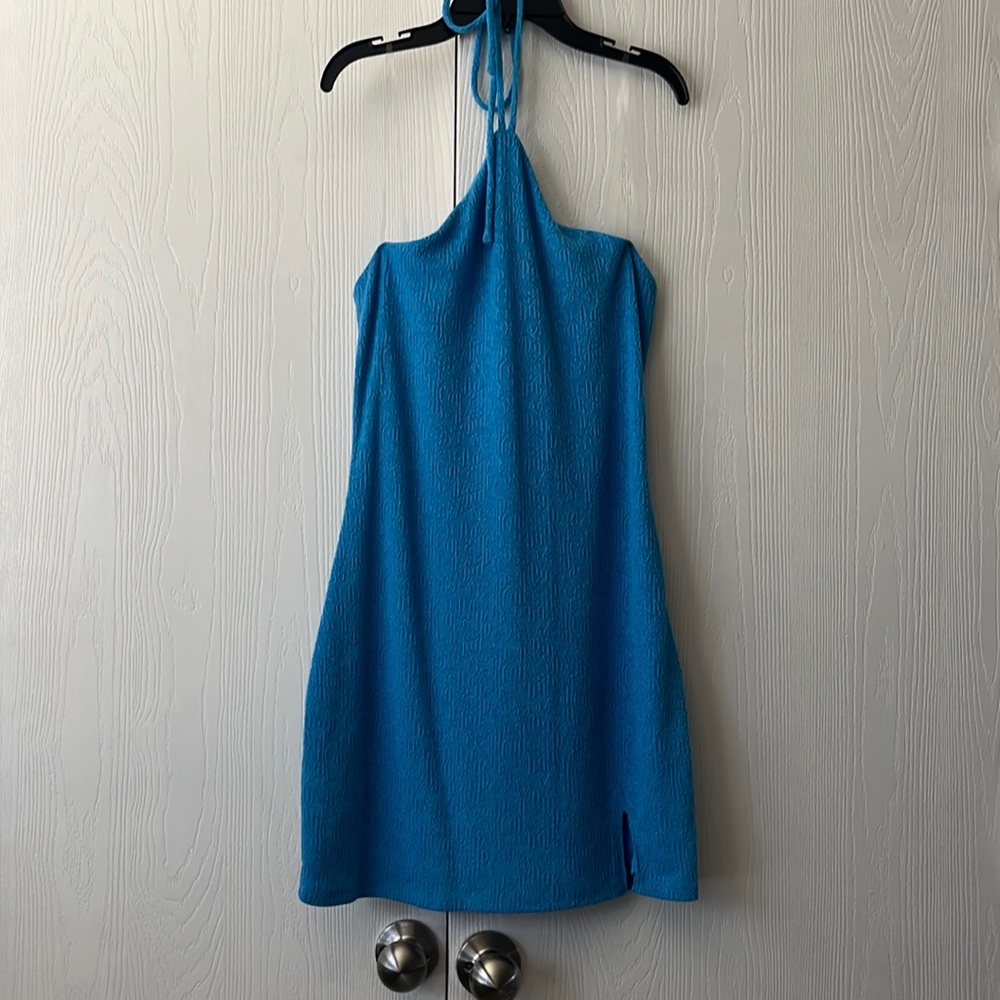 Wild Fable Halter Blue Dress